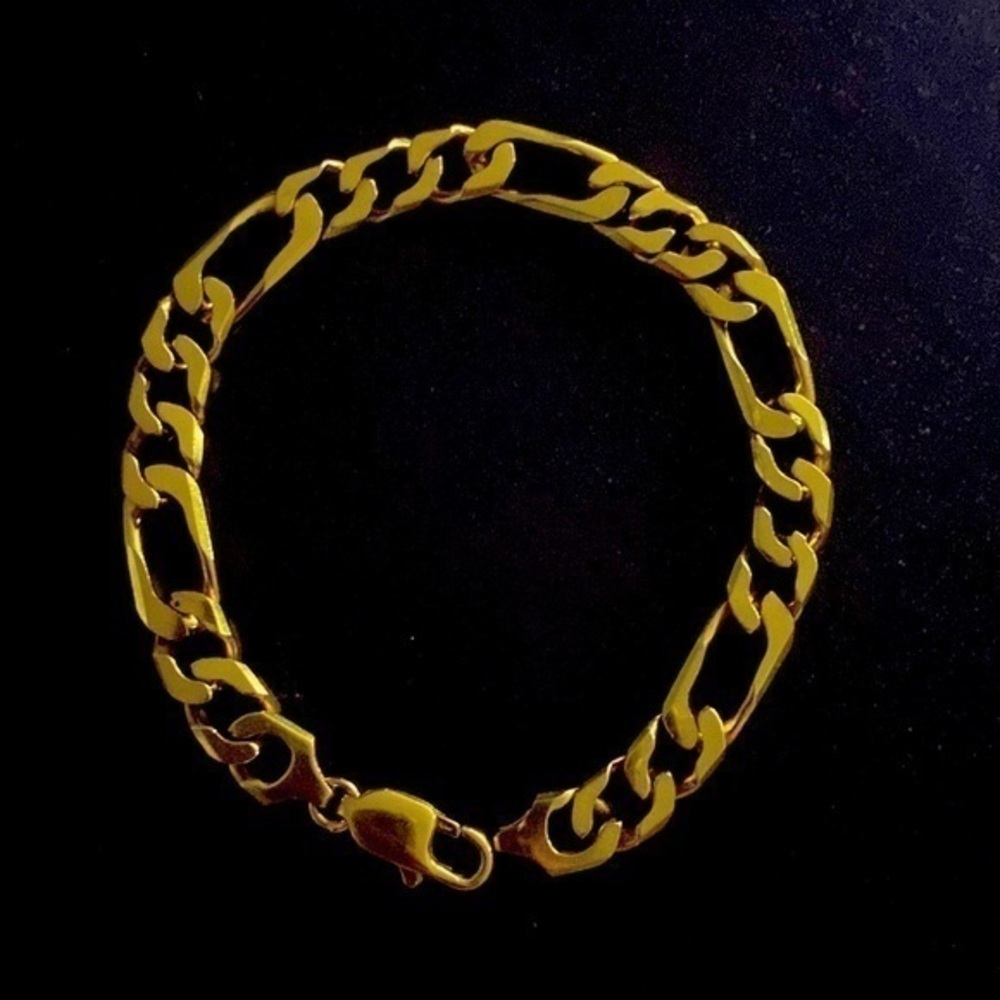 14K yellow gold unisex stylish bracelet